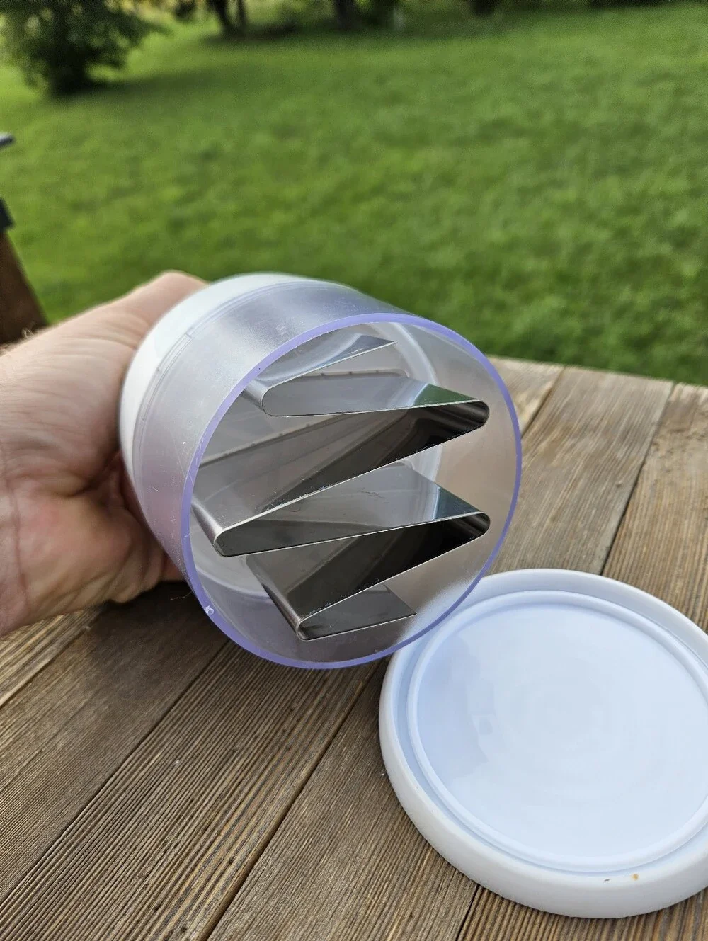 T-fal Manual Food Chopper Hand Push Processor Vegetable Onion Stainless Steel